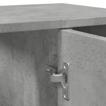 vidaXL Ντουλάπι Νιπτήρα Γκρι Σκυροδέματος 60x32x53,5cm Επεξ. Ξύλο 1 τεμ.