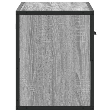 vidaXL Έπιπλο Τηλεόρασης Γκρι Sonoma 60x31x39,5cm Επεξ.Ξύλο/Μέταλλο