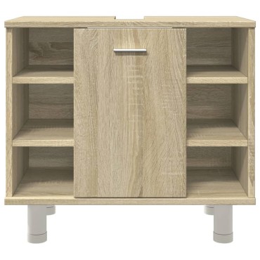 vidaXL Ντουλάπι Νιπτήρα Sonoma Δρυς 60x32x53,5cm από Επεξ. Ξύλο 1 τεμ.
