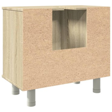 vidaXL Ντουλάπι Νιπτήρα Sonoma Δρυς 60x32x53,5cm από Επεξ. Ξύλο 1 τεμ.