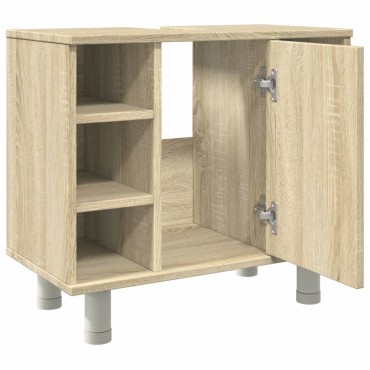 vidaXL Ντουλάπι Νιπτήρα Sonoma Δρυς 60x32x53,5cm από Επεξ. Ξύλο 1 τεμ.