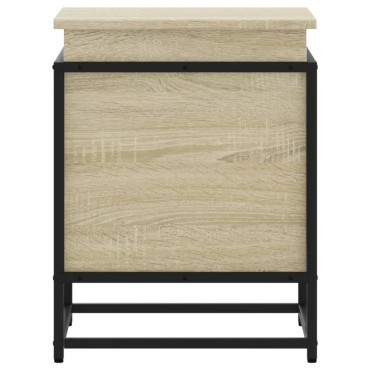 vidaXL Κουτί Αποθήκευσης με Sonoma Δρυς 40x40x51,5 εκ. Επεξ. Ξύλο