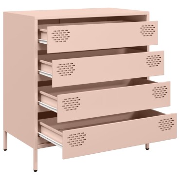 vidaXL Ντουλάπι Ροζ 68x39x73,5cm από Χάλυβα Ψυχρής Έλασης 1 τεμ.