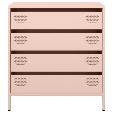 vidaXL Ντουλάπι Ροζ 68x39x73,5cm από Χάλυβα Ψυχρής Έλασης 1 τεμ.