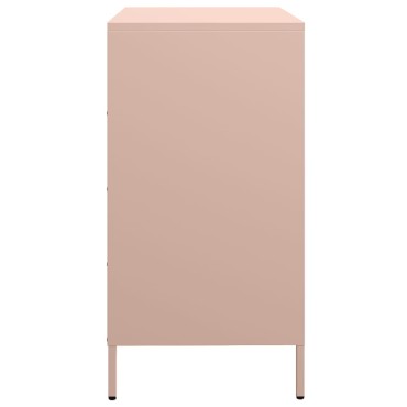 vidaXL Ντουλάπι Ροζ 68x39x73,5cm από Χάλυβα Ψυχρής Έλασης 1 τεμ.