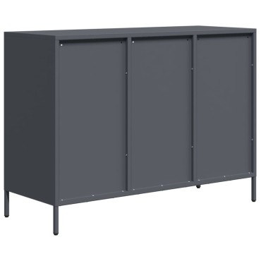 vidaXL Ντουλάπι Ανθρακί 101,5x39x73,5cm από Χάλυβα Ψυχρής Έλασης 1 τεμ.