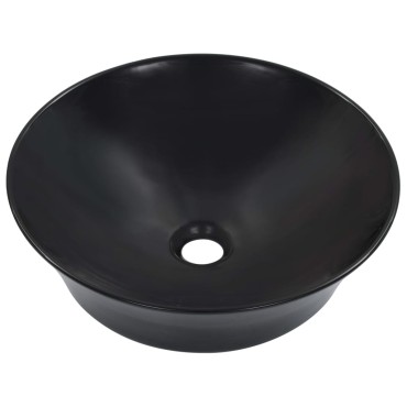 vidaXL Νιπτήρας Μαύρος 41 x 12,5 εκ. Κεραμικός