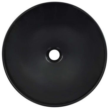 vidaXL Νιπτήρας Μαύρος 41 x 12,5 εκ. Κεραμικός