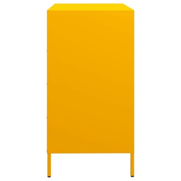 vidaXL Ντουλάπι Μουσταρδί 68x39x73,5cm από Χάλυβα Ψυχρής Έλασης 1 τεμ.