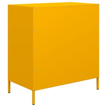 vidaXL Ντουλάπι Μουσταρδί 68x39x73,5cm από Χάλυβα Ψυχρής Έλασης 1 τεμ.