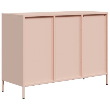 vidaXL Ντουλάπι Ροζ 101,5x39x73,5cm από Χάλυβα Ψυχρής Έλασης 1 τεμ.