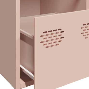 vidaXL Ντουλάπι Ροζ 101,5x39x73,5cm από Χάλυβα Ψυχρής Έλασης 1 τεμ.