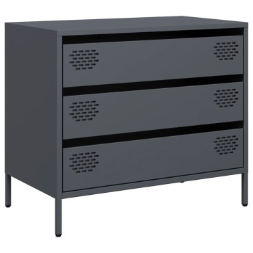vidaXL Ντουλάπι Ανθρακί 68x39x58,5cm από Χάλυβα Ψυχρής Έλασης 1 τεμ.