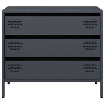 vidaXL Ντουλάπι Ανθρακί 68x39x58,5cm από Χάλυβα Ψυχρής Έλασης 1 τεμ.