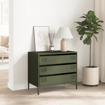 vidaXL Ντουλάπι Λαδί 68x39x58,5cm από Χάλυβα Ψυχρής Έλασης 1 τεμ.