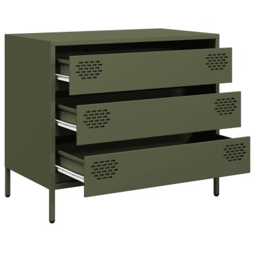 vidaXL Ντουλάπι Λαδί 68x39x58,5cm από Χάλυβα Ψυχρής Έλασης 1 τεμ.
