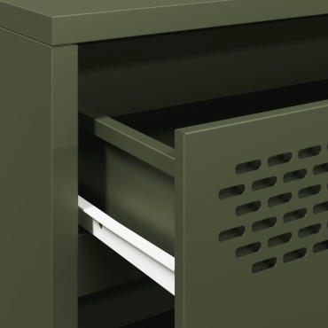 vidaXL Ντουλάπι Λαδί 68x39x58,5cm από Χάλυβα Ψυχρής Έλασης 1 τεμ.