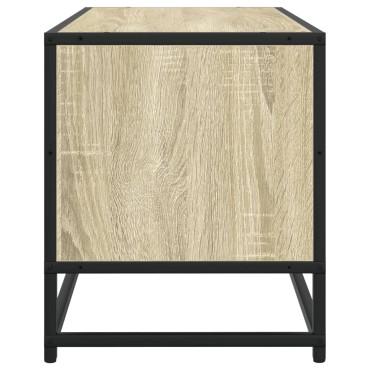 vidaXL Έπιπλο Τηλεόρασης Sonoma Δρυς 80x34,5x40cm Επεξ. Ξύλο/Μέταλλο