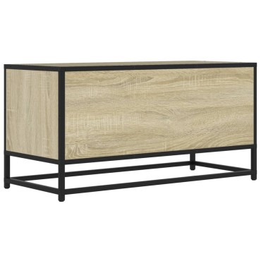 vidaXL Έπιπλο Τηλεόρασης Sonoma Δρυς 80x34,5x40cm Επεξ. Ξύλο/Μέταλλο