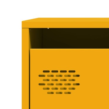 vidaXL Ντουλάπι Μουσταρδί 101,5x39x73,5cm από Χάλυβα Ψυχρής Έλασης 1 τεμ.