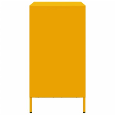 vidaXL Ντουλάπι Μουσταρδί 68x39x73,5cm από Χάλυβα Ψυχρής Έλασης 1 τεμ.
