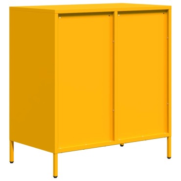vidaXL Ντουλάπι Μουσταρδί 68x39x73,5cm από Χάλυβα Ψυχρής Έλασης 1 τεμ.