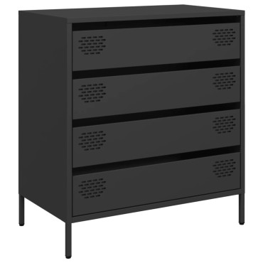vidaXL Ντουλάπι Μαύρο 68x39x73,5cm από Χάλυβα Ψυχρής Έλασης 1 τεμ.