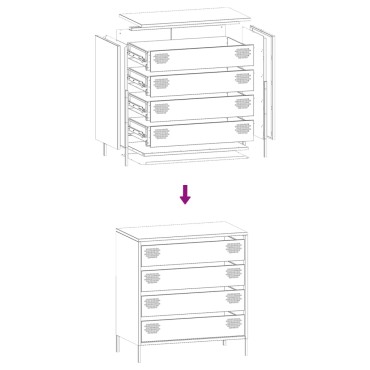 vidaXL Ντουλάπι Μαύρο 68x39x73,5cm από Χάλυβα Ψυχρής Έλασης 1 τεμ.