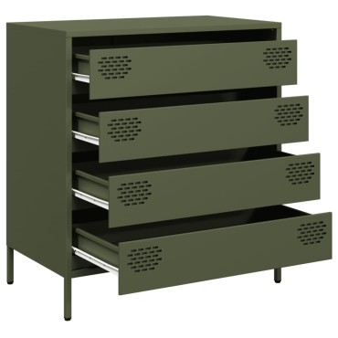 vidaXL Ντουλάπι Λαδί 68x39x73,5cm από Χάλυβα Ψυχρής Έλασης 1 τεμ.