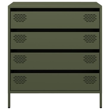 vidaXL Ντουλάπι Λαδί 68x39x73,5cm από Χάλυβα Ψυχρής Έλασης 1 τεμ.
