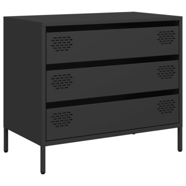 vidaXL Ντουλάπι Μαύρο 68x39x58,5cm από Χάλυβα Ψυχρής Έλασης 1 τεμ.