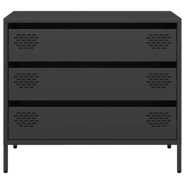 vidaXL Ντουλάπι Μαύρο 68x39x58,5cm από Χάλυβα Ψυχρής Έλασης 1 τεμ.