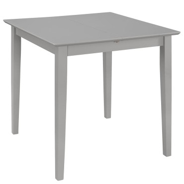 vidaXL Σετ Τραπεζαρίας 3 τεμ. Γκρι από MDF (80-120)x80x74cm