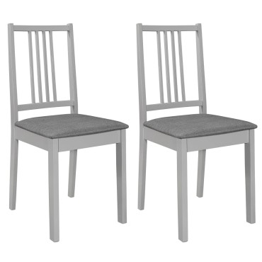 vidaXL Σετ Τραπεζαρίας 3 τεμ. Γκρι από MDF (80-120)x80x74cm