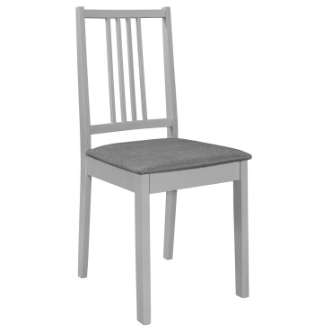 vidaXL Σετ Τραπεζαρίας 3 τεμ. Γκρι από MDF (80-120)x80x74cm