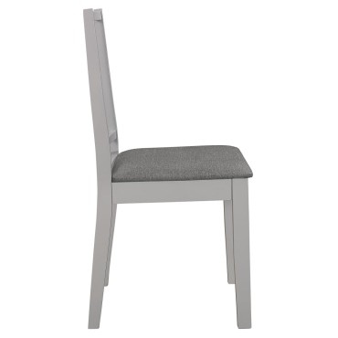 vidaXL Σετ Τραπεζαρίας 3 τεμ. Γκρι από MDF (80-120)x80x74cm