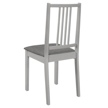 vidaXL Σετ Τραπεζαρίας 3 τεμ. Γκρι από MDF (80-120)x80x74cm