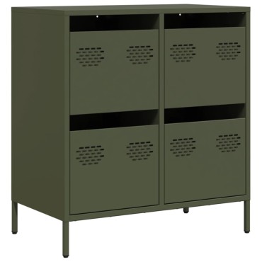 vidaXL Ντουλάπι Λαδί 68x39x73,5cm από Χάλυβα Ψυχρής Έλασης 1 τεμ.