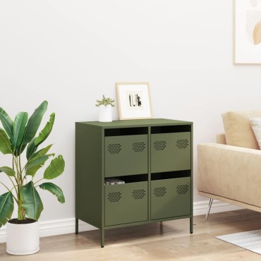 vidaXL Ντουλάπι Λαδί 68x39x73,5cm από Χάλυβα Ψυχρής Έλασης 1 τεμ.