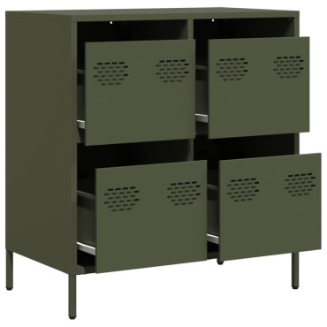 vidaXL Ντουλάπι Λαδί 68x39x73,5cm από Χάλυβα Ψυχρής Έλασης 1 τεμ.