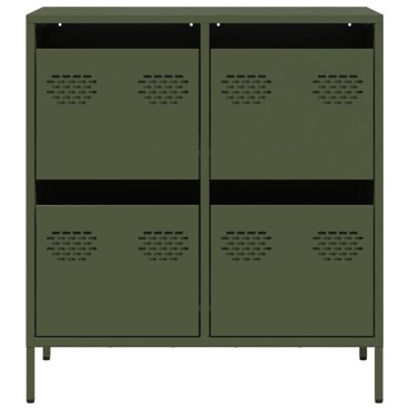 vidaXL Ντουλάπι Λαδί 68x39x73,5cm από Χάλυβα Ψυχρής Έλασης 1 τεμ.