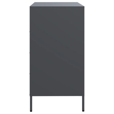 vidaXL Ντουλάπι Ανθρακί 68x39x73,5cm από Χάλυβα Ψυχρής Έλασης 1 τεμ.