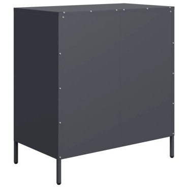 vidaXL Ντουλάπι Ανθρακί 68x39x73,5cm από Χάλυβα Ψυχρής Έλασης 1 τεμ.