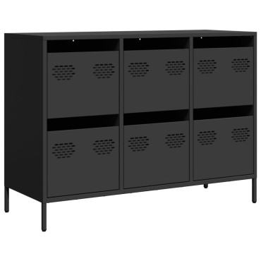 vidaXL Ντουλάπι Μαύρο 101,5x39x73,5cm από Χάλυβα Ψυχρής Έλασης 1 τεμ.