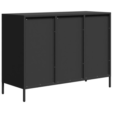 vidaXL Ντουλάπι Μαύρο 101,5x39x73,5cm από Χάλυβα Ψυχρής Έλασης 1 τεμ.