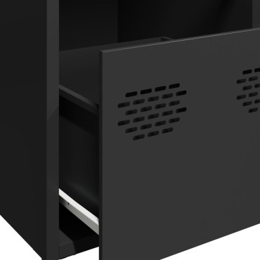 vidaXL Ντουλάπι Μαύρο 101,5x39x73,5cm από Χάλυβα Ψυχρής Έλασης 1 τεμ.