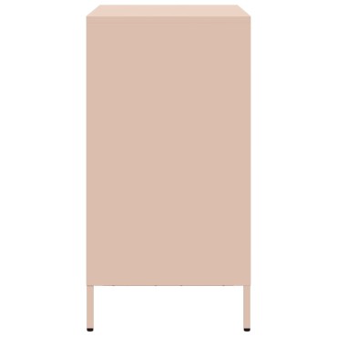 vidaXL Ντουλάπι Ροζ 68x39x73,5cm από Χάλυβα Ψυχρής Έλασης 1 τεμ.