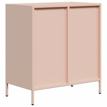 vidaXL Ντουλάπι Ροζ 68x39x73,5cm από Χάλυβα Ψυχρής Έλασης 1 τεμ.