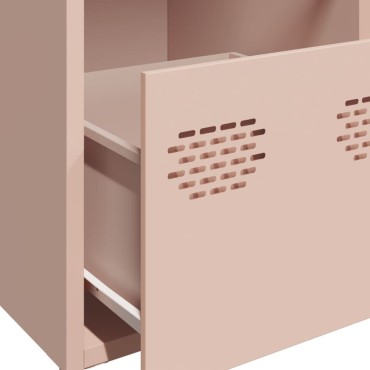 vidaXL Ντουλάπι Ροζ 68x39x73,5cm από Χάλυβα Ψυχρής Έλασης 1 τεμ.