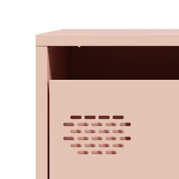vidaXL Ντουλάπι Ροζ 68x39x73,5cm από Χάλυβα Ψυχρής Έλασης 1 τεμ.